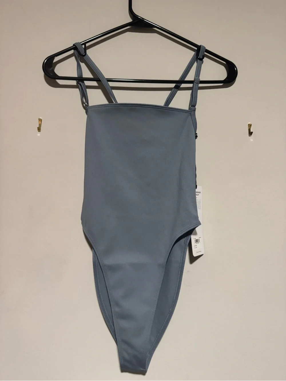 ALO Yoga Thrill Seeker Bodysuit High-Cut Bodysuit In Blue
